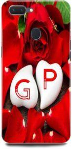 Blackfox Back Cover for OPPO F9/CPH1881,G Loves P Name,G Name, P Letter, Alphabet,G Love P NAME (Multicolor, Hard Case)