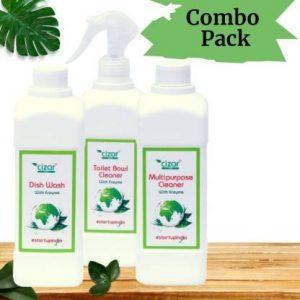CIZAR CARE Dish Wash, Toilet Bowl Cleaner And Multipurpose Cleaner With Enzyme (1500 ml)