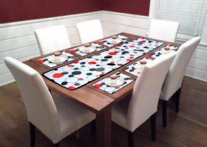 Unique Style White PVC Table Linen Set (Pack of 7)