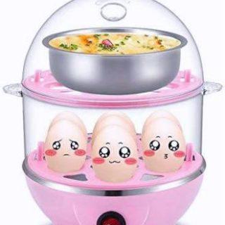 Evelyn Double Layer Electric Egg Boiler -EGG Egg Cooker(14 EGGS) Egg Cooker (14 Eggs)