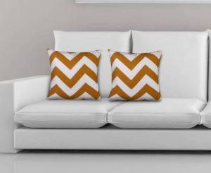 Dekor World Printed Cushions & Pillows Cover (Pack of 2, 60 cm*60 cm, Yellow)