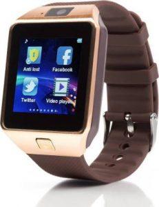TECHNO FROST DZ brown 350 Smartwatch (Brown Strap, Free size)