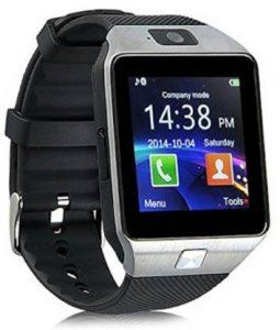 CREATION4U DZ09-417 phone Smartwatch (Black Strap, Regular)