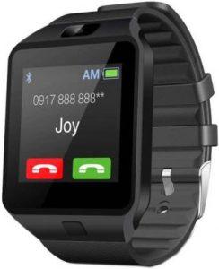 Highpride DZ113 Safety Notifier Smartwatch (Black Strap, Regular)