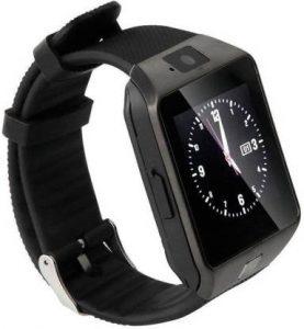 Highpride DZ114 Safety Notifier Smartwatch (Black Strap, Regular)