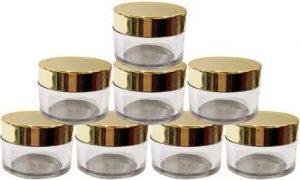 M.C. PIPWALA - 15 ml Plastic Utility Container (Pack of 20, Gold)