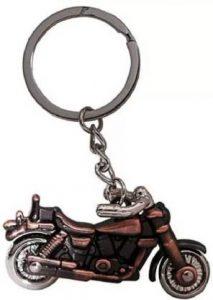 QNINE Enfield Bullet Copper Metallic Brown Bike Key Chain ( Key Chain