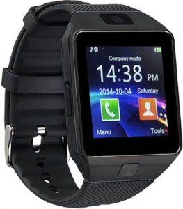 Eleganz ELNZ DZ09-12 phone Smartwatch (Black Strap, Regular)
