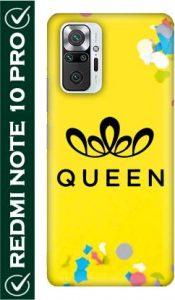 FULLYIDEA Back Cover for Redmi Note 10 Pro, Mi Redmi Note 10 Pro, Redmi M2101K6P, King, Kings, Queen, Que (Multicolor, Hard Case)