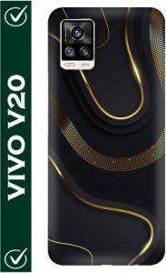 FULLYIDEA Back Cover for ViVO V20, Vivo V20, vivo V20, ViVO V20 2021, Vivo V20 2021, vivo V2025, V2025, 3 (Black, Hard Case)