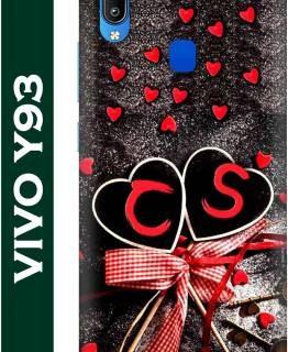 FULLYIDEA Back Cover for ViVO Y93, Vivo Y93, vivo Y93, ViVO V1818CT, ViVO V1818CA, Letter C, Alphabet C (Brown, Hard Case)