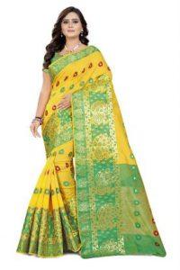 Banarasi Jacquard Saree (Multicolor)