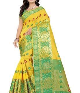 Banarasi Jacquard Saree (Multicolor)