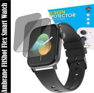 FINCH Screen Guard for Ambrane FitShot Flex Smartwatch (Pack of 2)