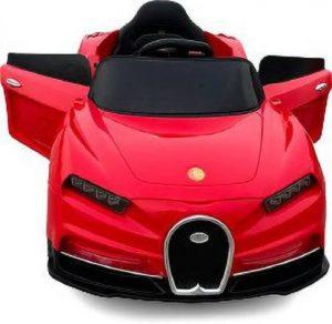 Kawaii Kids Fun 004 Made in India with leather seat and wheel lights Car Battery Operated Ride On (Red)