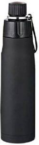 Minura MOJO WITH SPILL PROOF CAP 700 ml Flask (Pack of 1, Black, Steel)
