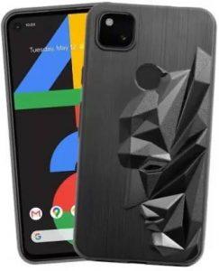 Passion Creatorz Back Cover for Google Pixel 4A (Black, 3D Case, Silicon)