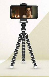 ONTRENDZ Gorilla Tripod stand Tripod (Black and White, Supports Up to 500 g)
