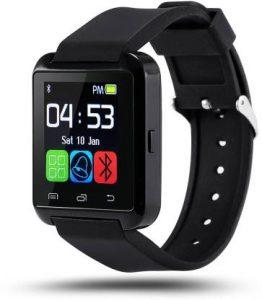 CREATION4U U8 Smartwatch (Black Strap, Regular)