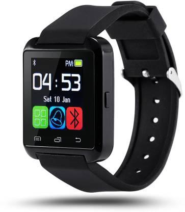 Ocean I U8 Smartwatch (Black Strap, Regular)