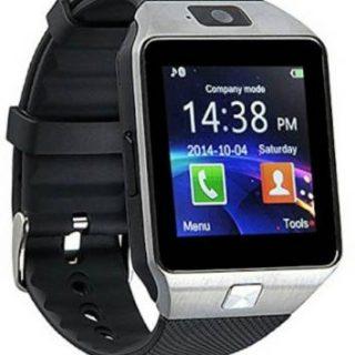 WOKIT DZ09-72 phone Smartwatch (Black Strap, Regular)