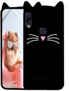 GRITOZ Back Cover for Redmi Note 7 PRO (Black, Grip Case)