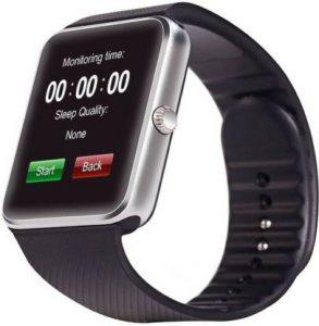 TECHNO FROST GT08001 Smartwatch (Black Strap, Free Size)