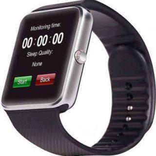 TECHNO FROST GT08001 Smartwatch (Black Strap, Free Size)