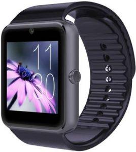 WONDERWORLD GT08(a)-0023 phone Smartwatch (Black Strap, Regular)