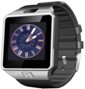 Sportzee DZ09 Smartwatch (Silver Strap, Regular)
