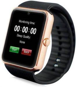 Robobull GT08 Fitness Smartwatch (Black Strap, Regular)