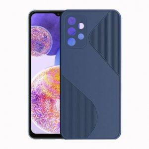 HUPSHY Back Cover for SAMSUNG Galaxy A23 (Blue, Silicon)