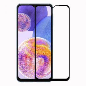 HUPSHY Edge To Edge Tempered Glass for SAMSUNG Galaxy A23 (Pack of 1)