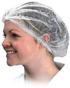 YourStationeryHouse Non Woven Material Disposable Hairnets Stretchable Unisex Hairnet Caps (200PC) Surgical Head Cap (Disposable)