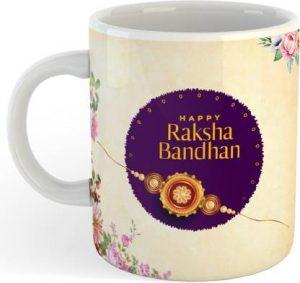 RS CASE Happy Rakshabandhan Printed , Happy Rakhi Printed , Perfect Gift for Brother/Sister On This Rakshabandhan , Best Rakhi Gift for Sister/Brother, Rakhi Gift , Rakhi (R-6) Ceramic Coffee Mug (330 ml)
