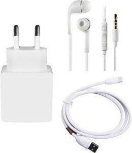 DAKRON Wall Charger Accessory Combo for LG Optimus 4X HD (White)