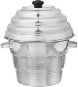 R S Royal Aluminium Idli Maker Cooker with 4 Plates+ 3 Plates Steamers (2 Dhokla Plate + 1 Patra Plate) Standard Idli Maker (4 Plates , 15 Idlis )