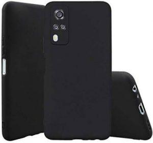 welldesign Back Cover for Vivo Y51A, Vivo Y51A 2020 (Black, Grip Case)