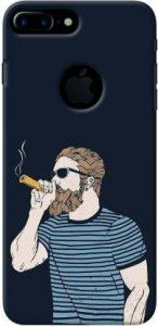 Loffar Back Cover for Apple iPhone 8 Plus (Blue, White)
