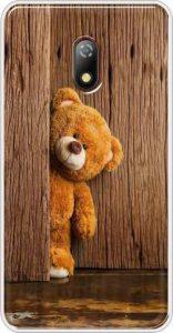 Appcityprint Back Cover for Itel A23 (Brown, Grip Case, Silicon)
