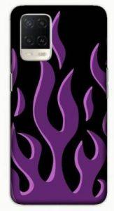 itrusto Back Cover for OPPO A54, OPPO A54 Purple Flame PRINTED DESIGNER BACK CASE COVER (Multicolor, Hard Case)