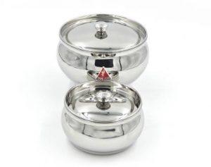 JEE ALTO Apple Multipurpose Container/Serving Dish/Storage Pot Big Container Serving Set (Pack of 2)