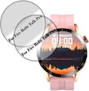Spnrs Edge To Edge Screen Guard for Lii Fire Boltt Talk Pro Smartwatch [Scratch Proof] (Pack of 2)