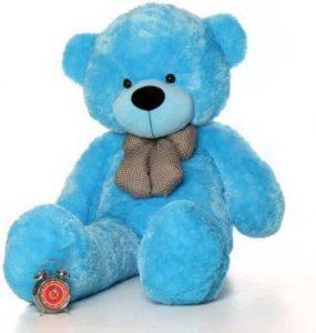 STJ SOFT TOYS Jumbo Studded 5 Feet Soft Teddy Bear - 140 cm (Blue)