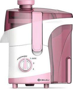 BAJAJ JX 30 Juicer Mixer Grinder 500 Watt 500 Juicer Mixer Grinder (3 Jars, Pink, White)