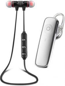 XBN K1 WHITE_MGNET COMBO Bluetooth Headset (White, True Wireless)