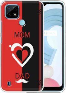 Vascase Back Cover for Realme C21 (Multicolor, Dual Protection, Silicon)