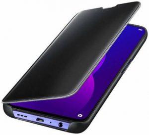KARWAN Flip Cover for POCO M2 (Black, Shock Proof)