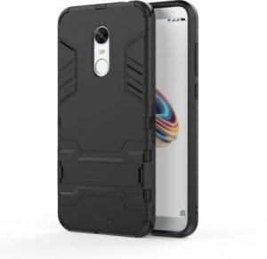 Kickstand Back Cover for Mi Redmi Note 5 (Black, Camera Bump Protector)