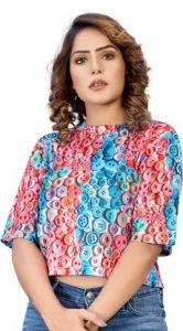 Casual Printed Women Multicolor Top
